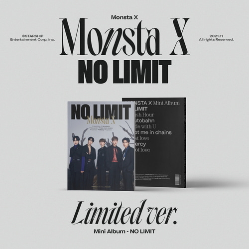 몬스타엑스(MONSTA X) - 미니10집 앨범 [NO LIMIT] (한정반)