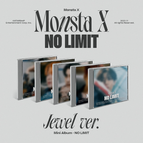 몬스타엑스(MONSTA X) - 미니10집 앨범 [NO LIMIT] (JEWEL CASE 세트)