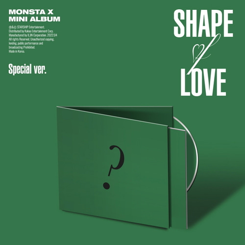 몬스타엑스(MONSTA X) - 미니11집 앨범 [SHAPE of LOVE] (Special ver.)