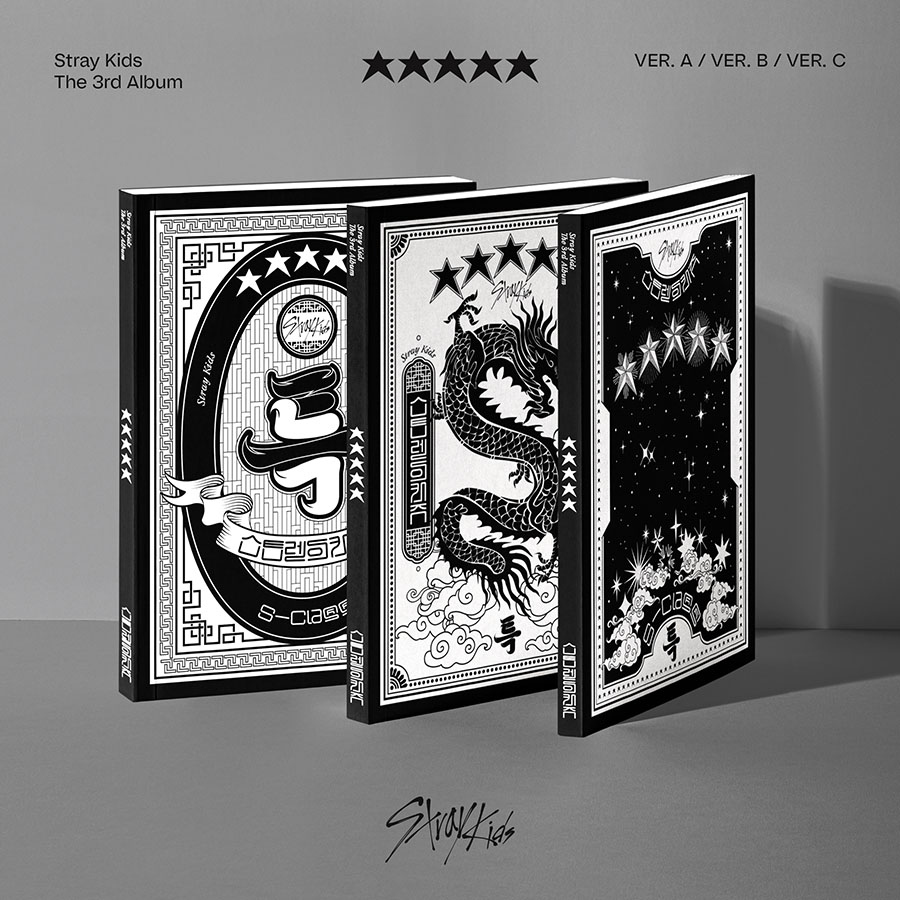 (VER. A, VER. B, VER. C) 스트레이 키즈 (Stray Kids) - 정규 3집 앨범 [5 STAR] (3종세트)