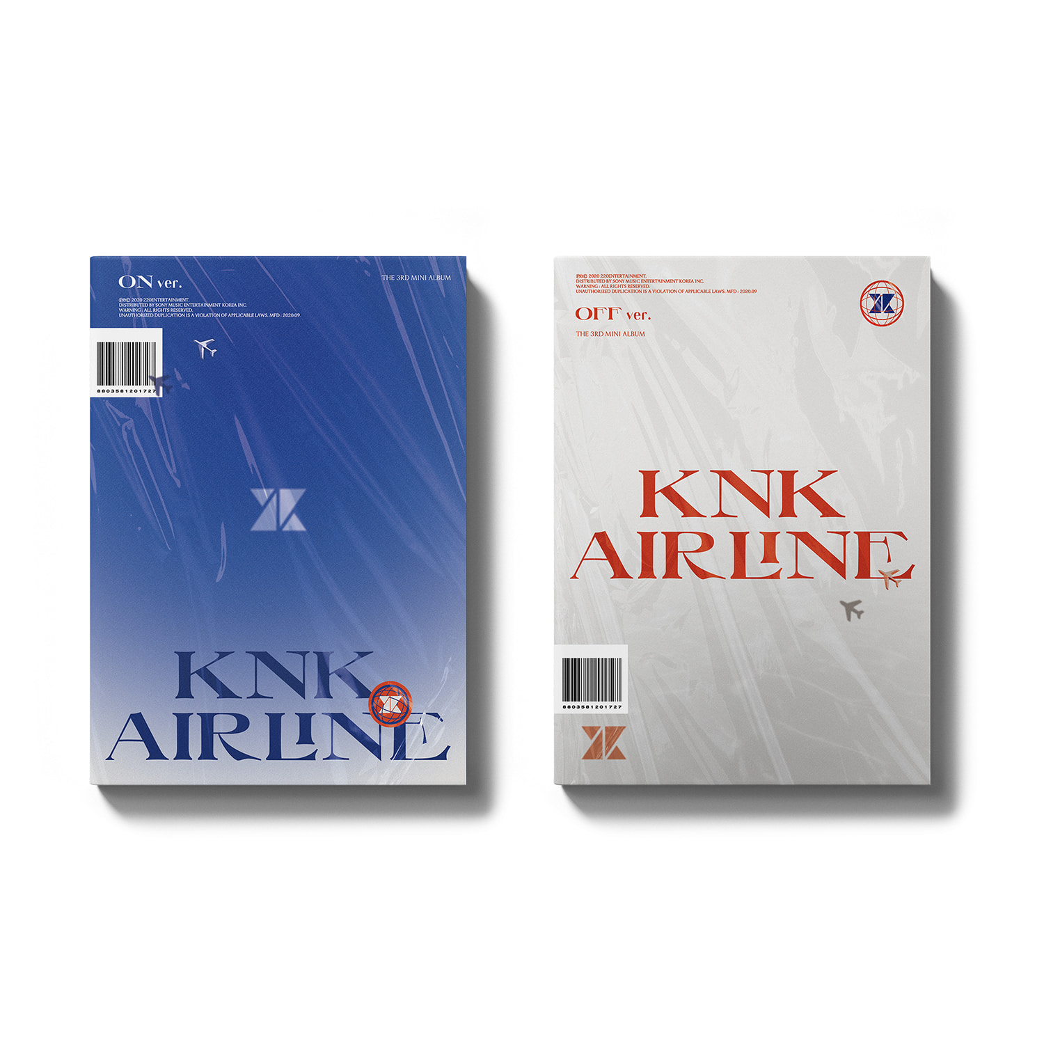 크나큰(KNK) - 미니앨범 3집 [KNK AIRLINE] (ON Ver. + OFF Ver. 세트)