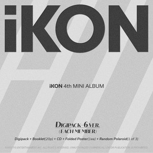 iKON(아이콘) 미니4집 앨범 [FLASHBACK](DIGIPACK Ver.)(6종 세트)(+특전포토카드)