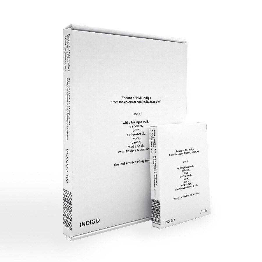 RM (방탄소년단) -  솔로 앨범 [ Indigo ] SET (Book Edition&amp;Postcard Edition)