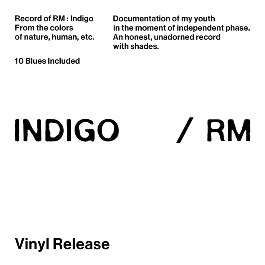 RM ( 방탄소년단 BTS ) - [Indigo] LP