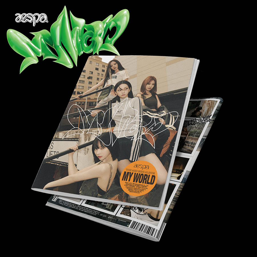 (Tabloid Ver.) 에스파 (aespa) - 미니 3집 앨범 [MY WORLD]