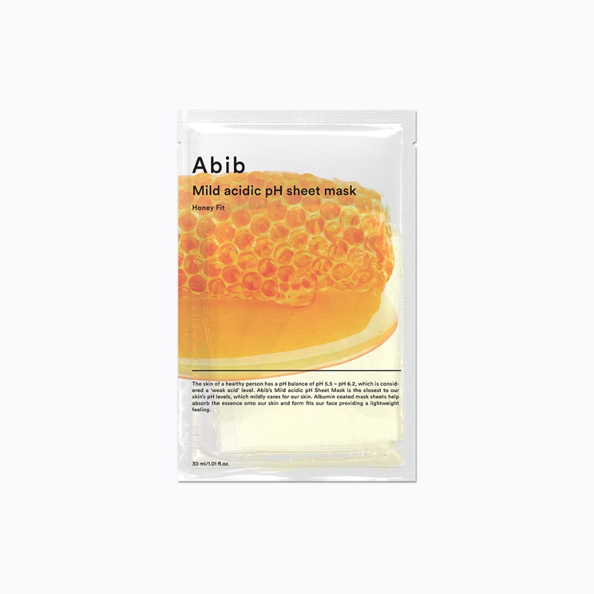 Mild acidic pH sheet mask