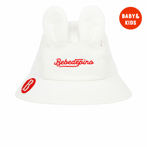 BEBEDEPINO 8点セット Bebedepino bunny ear mesh bucket hat - BEBE DE PINO