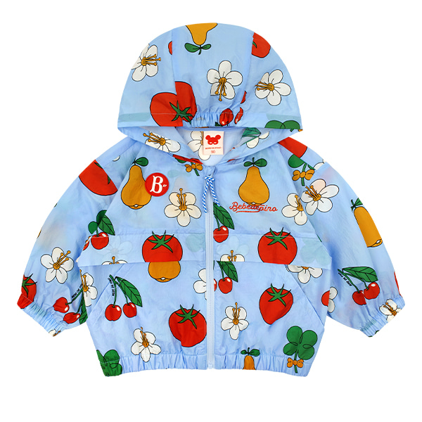 ★ BEBE DE PINO★ Allover Siana Baby Ruffle Zip-up Jacket B Outer - BEBE DE PINO