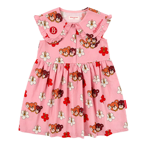 キッズワンピース・オールインワン [BEBE DE PINO] Tulips puff sleeve dress Suit & Dress - BEBE DE PINO