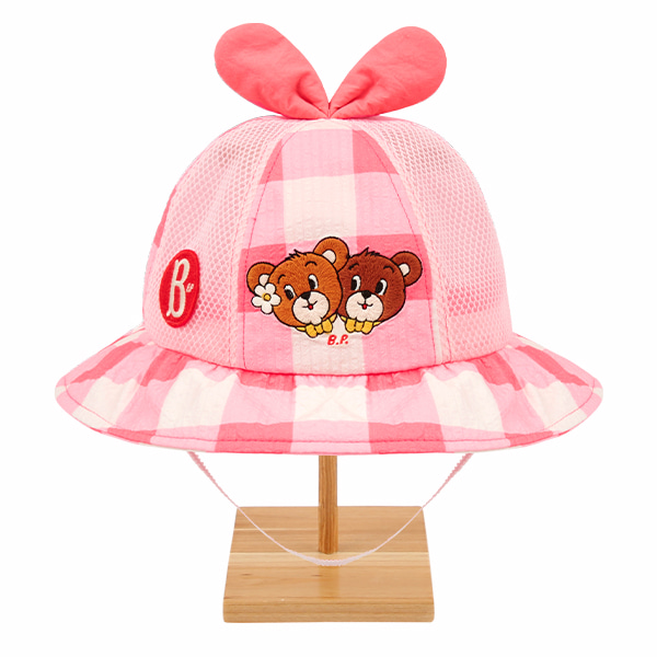 帽子 [BEBE DE PINO] Halii baby check mesh ball cap Halii baby check mesh ball cap - BEBE DE PINO