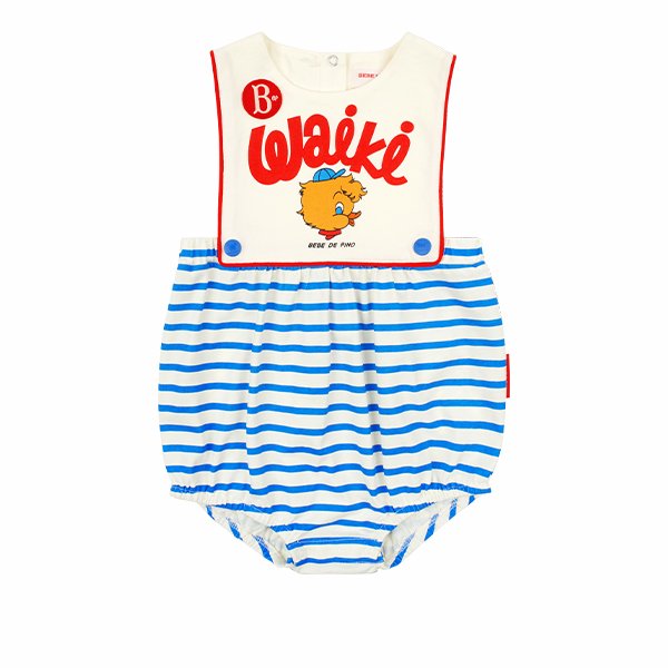 ★ BEBE DE PINO★ Guinea Baby Jersey Overalls BP52OV161 500 New Born - BEBE DE PINO
