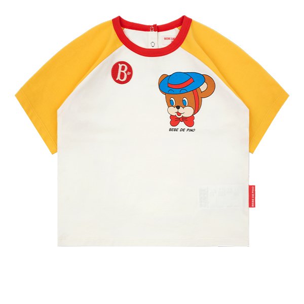 ★ BEBE DE PINO★ Kids Aloha Puppy Stripe Man to Man T-shir Tops - BEBE DE PINO