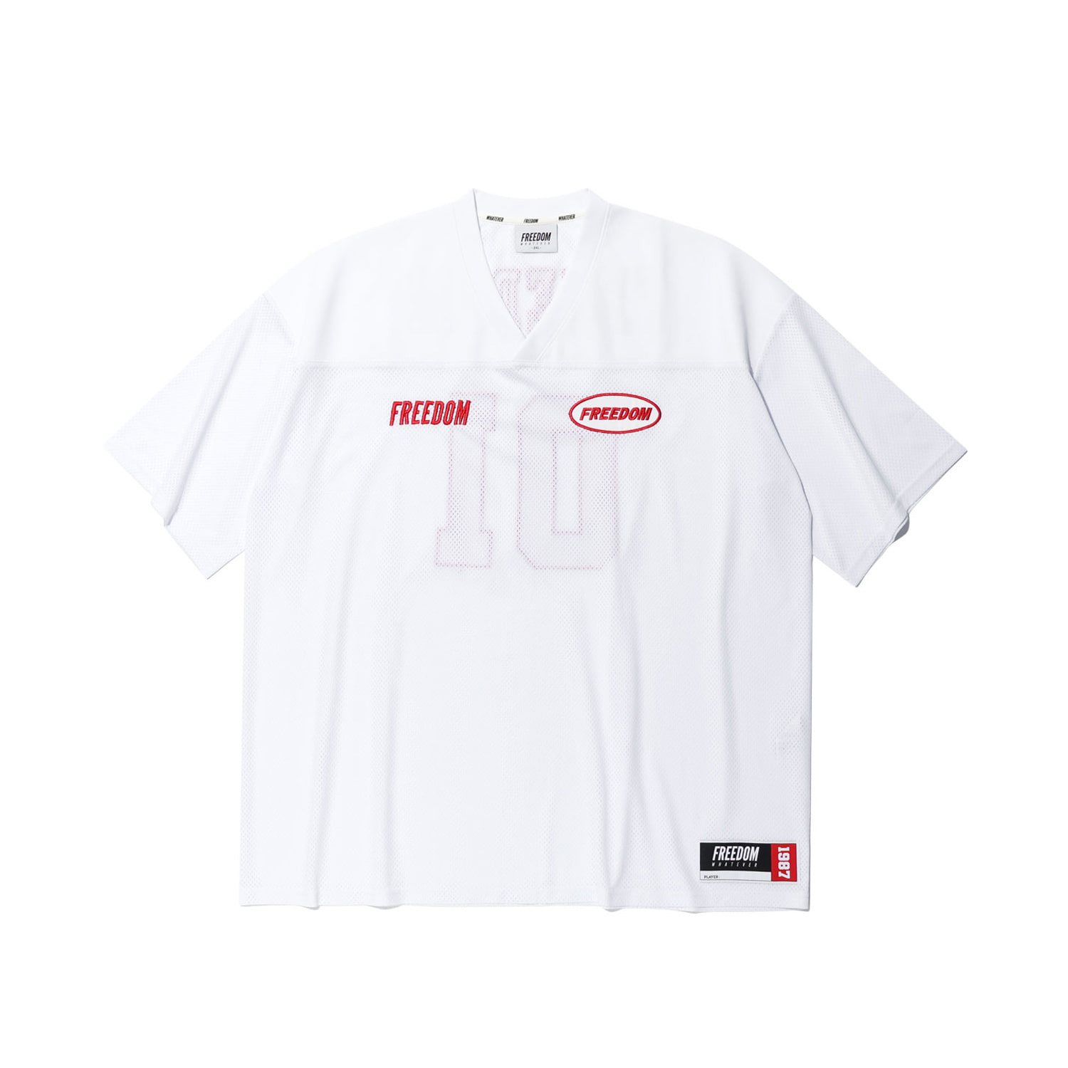 FREEDOM Mesh Rugby Jersey (White) - FREEDOM WORLDWIDE