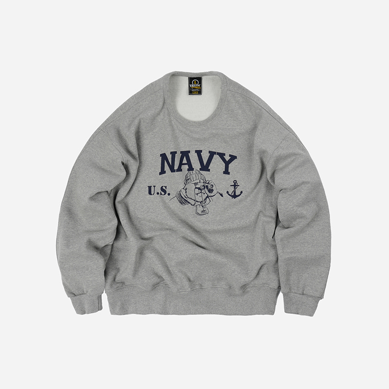 NAVY Grizzly sweatshirt _ gray