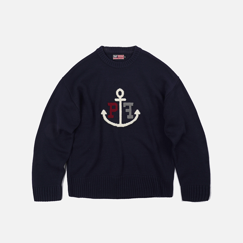 [PENFIELD X FRIZMWORKS]Anchor logo knit _ navy