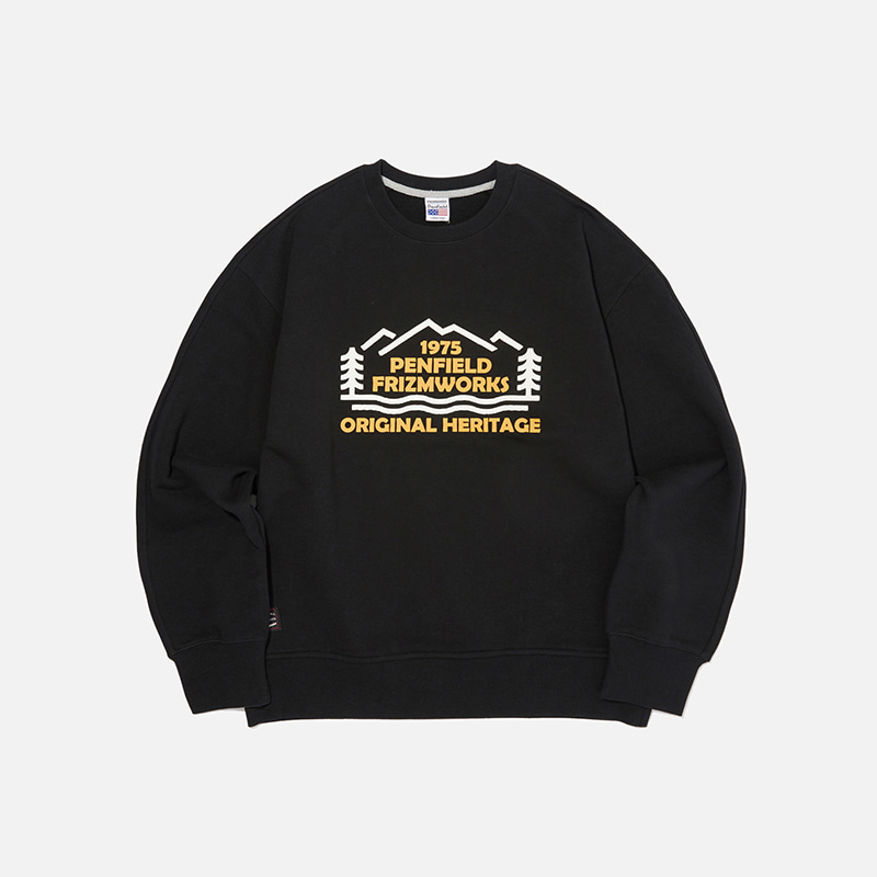 [PENFIELD X FRIZMWORKS] Forest logo sweatshirt _ black