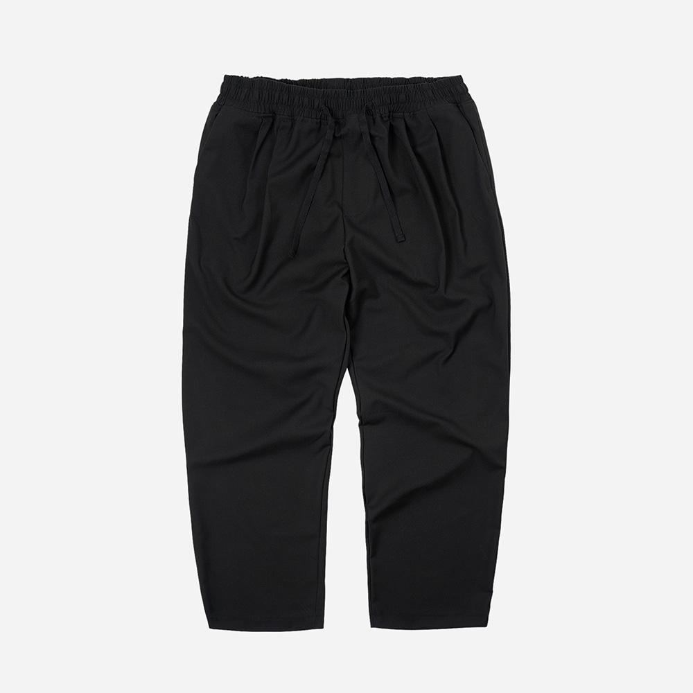 Two tuck relax pants _ black