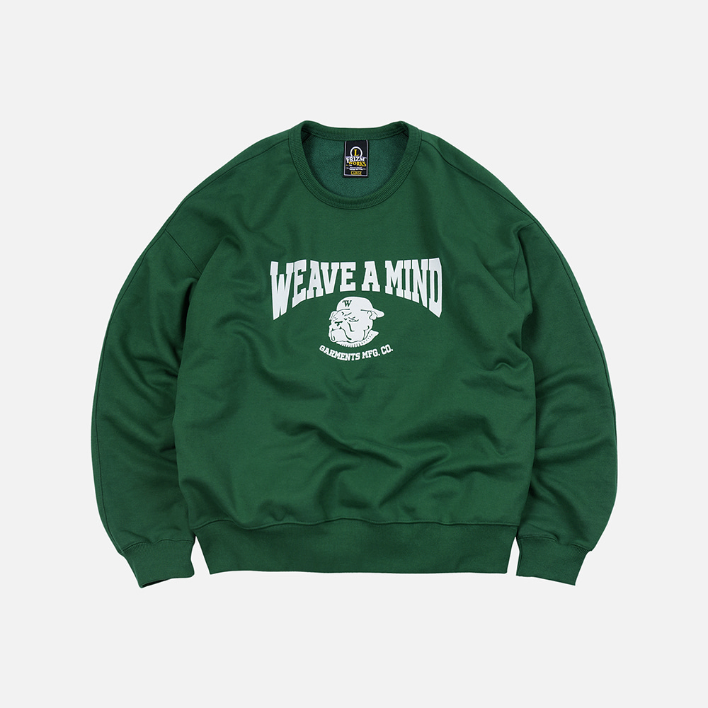 Bulldog W&amp;M sweatshirt _ vintage green