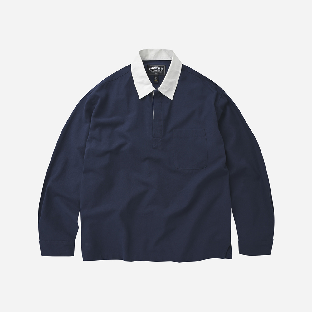 Rugby pullover shirt _ navy