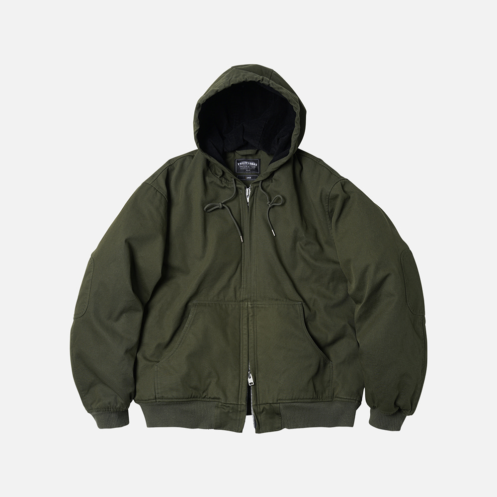 Heavy deck hooded parka _ olive