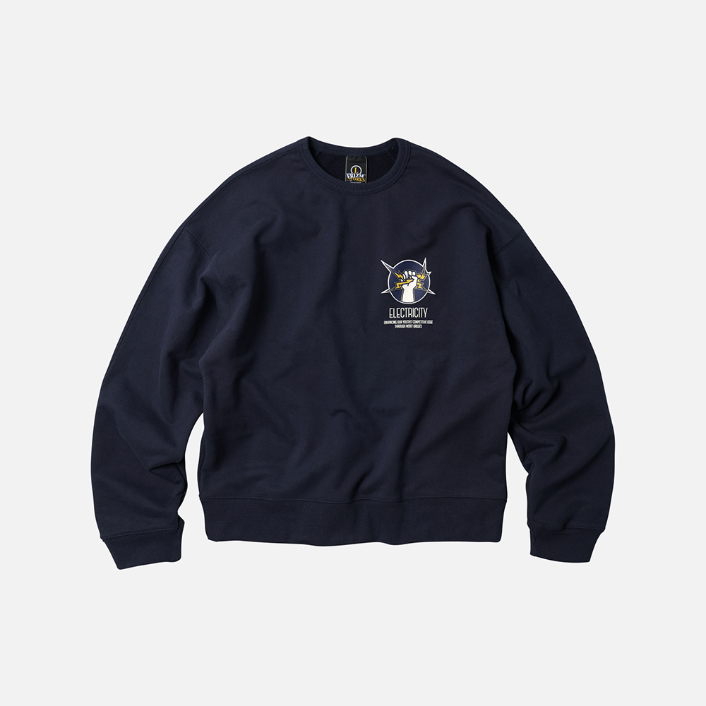Electricity M-badge sweatshirt  _ navy