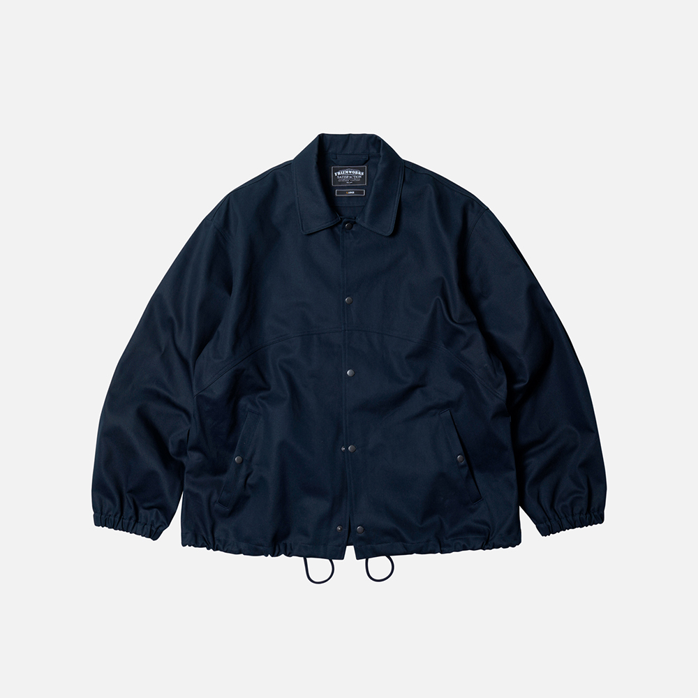 Twill cotton coach jacket _ navy