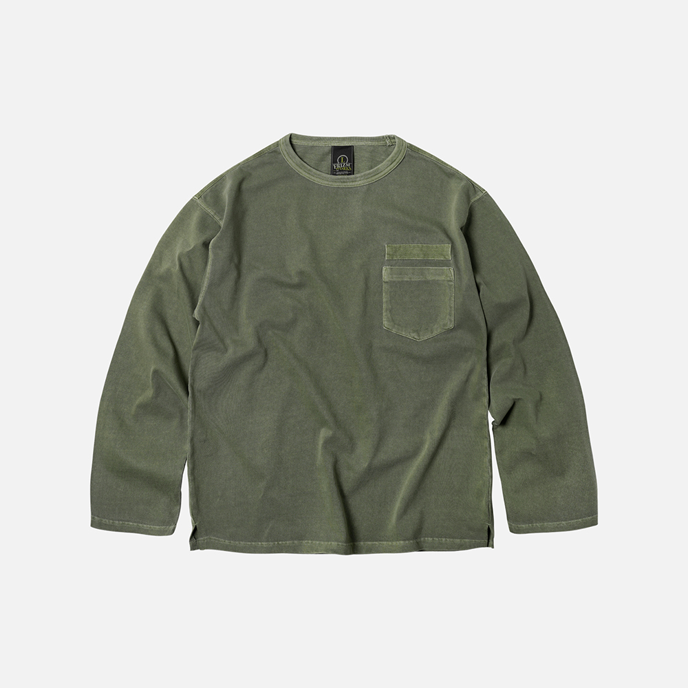 Pigment dyeing mil tee _ olive green