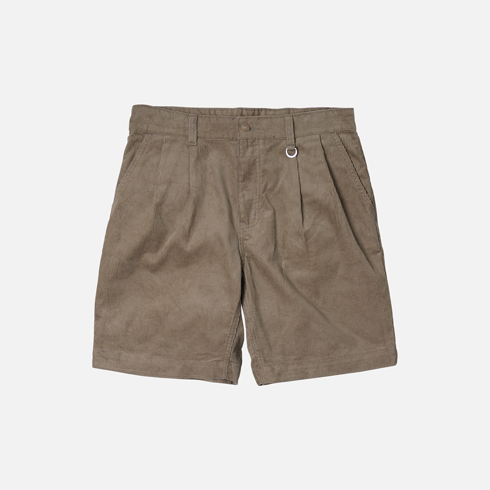 Corduroy loop shorts _ sand