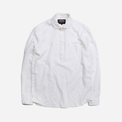 Linen pullover shirt 002 _ white