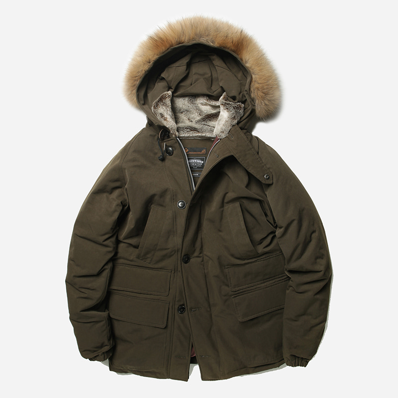 Heavy frost down parka _ olive