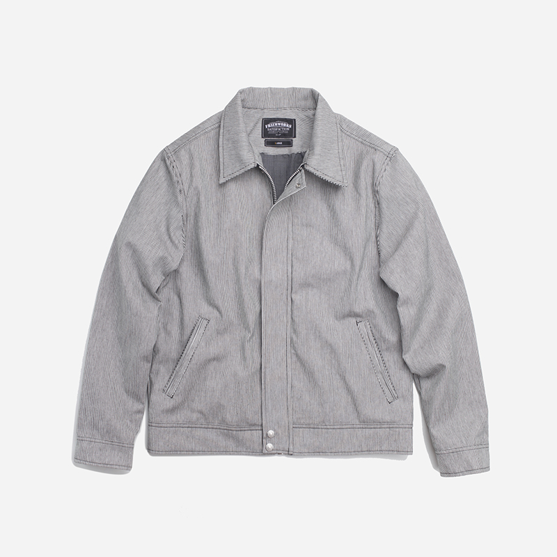 Minimal work jacket _ hickory stripe