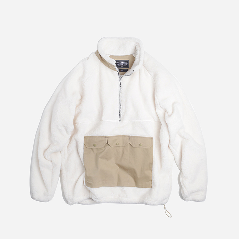 Grizzly high neck pullover _ ivory