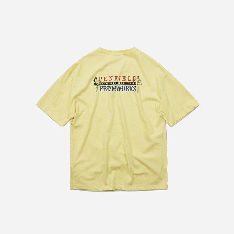 [PENFIELD X FRIZMWORKS] Hawaiian logo tee _ lemon