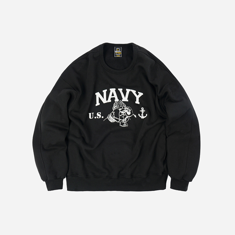 NAVY Grizzly sweatshirt _ black