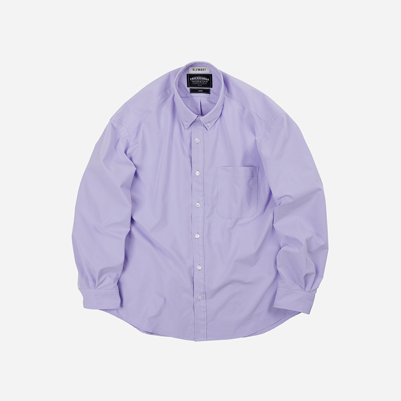 [SLOW BOY X FRIZMWORKS]Oversized button down shirt _ lavender