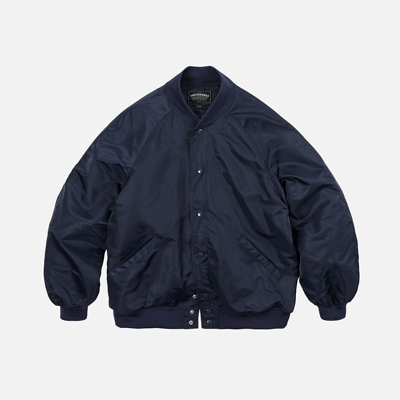 Nylon varsity jacket _ navy