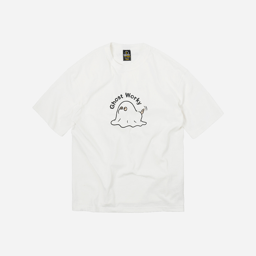 Ghost worky tee _ white