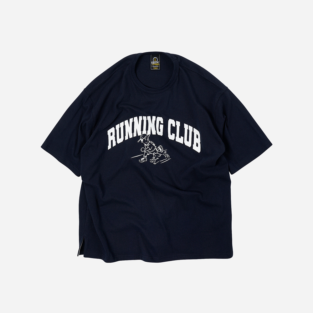 Running club tee _ navy