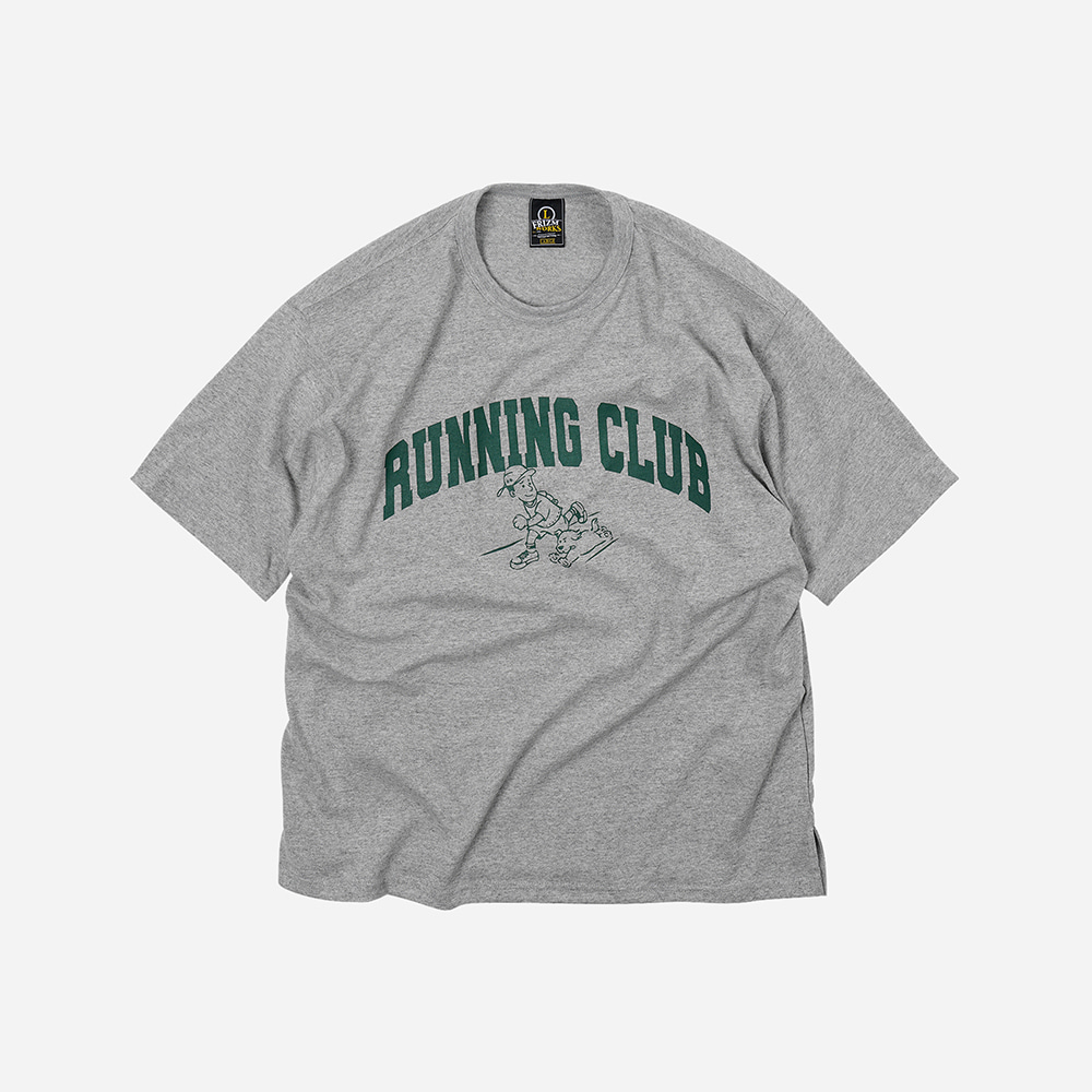 Running club tee _ melange gray