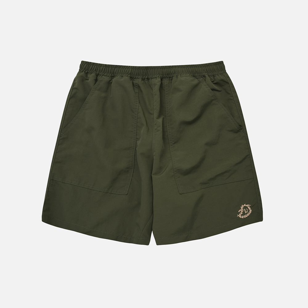 Nylon summer shorts _ olive