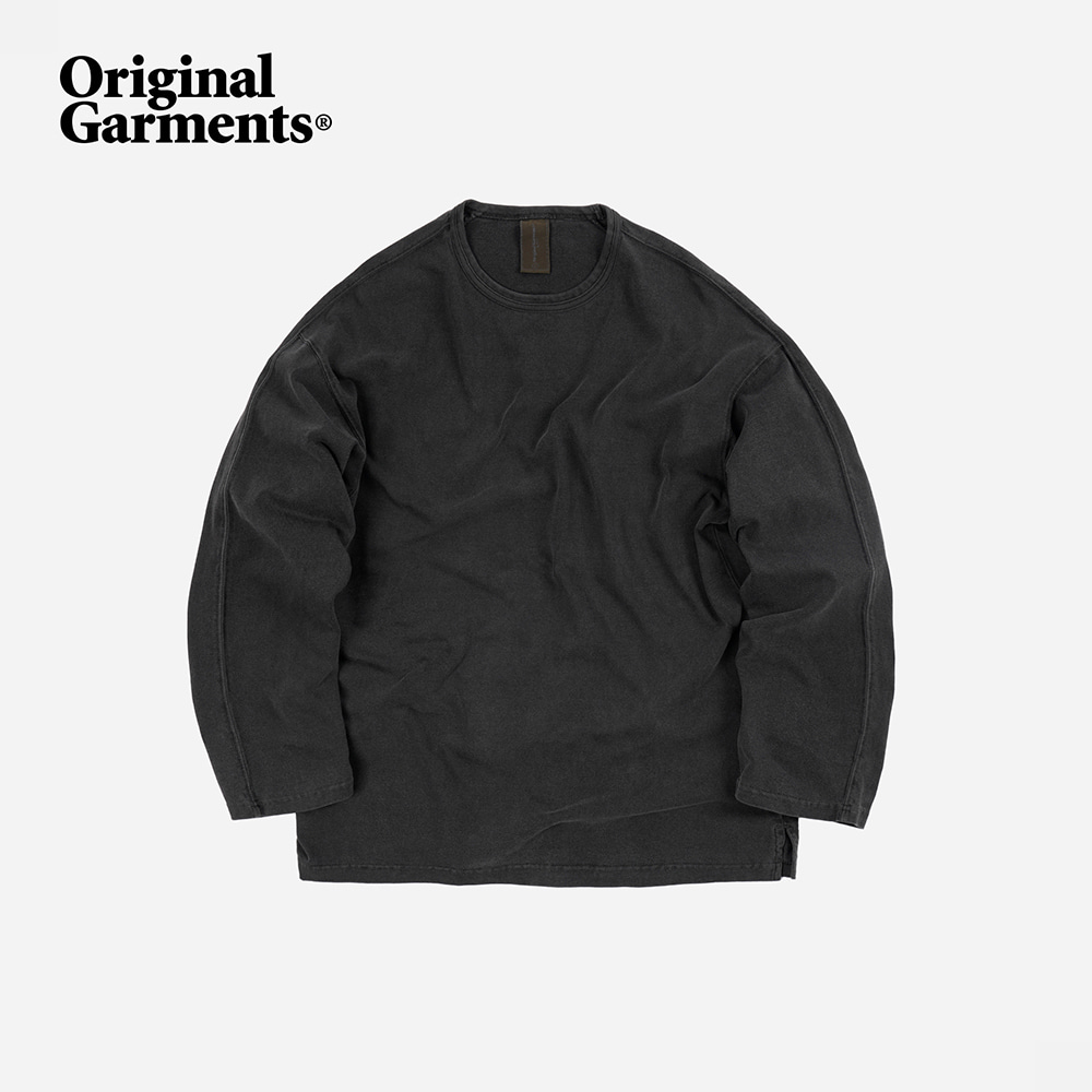 OG Pigment dyeing long sleeve _ charcoal