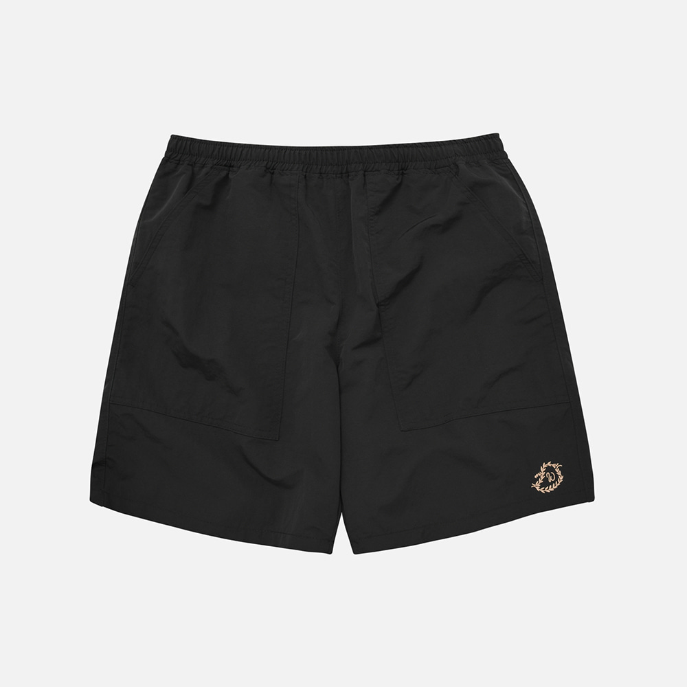 Nylon summer shorts _ black