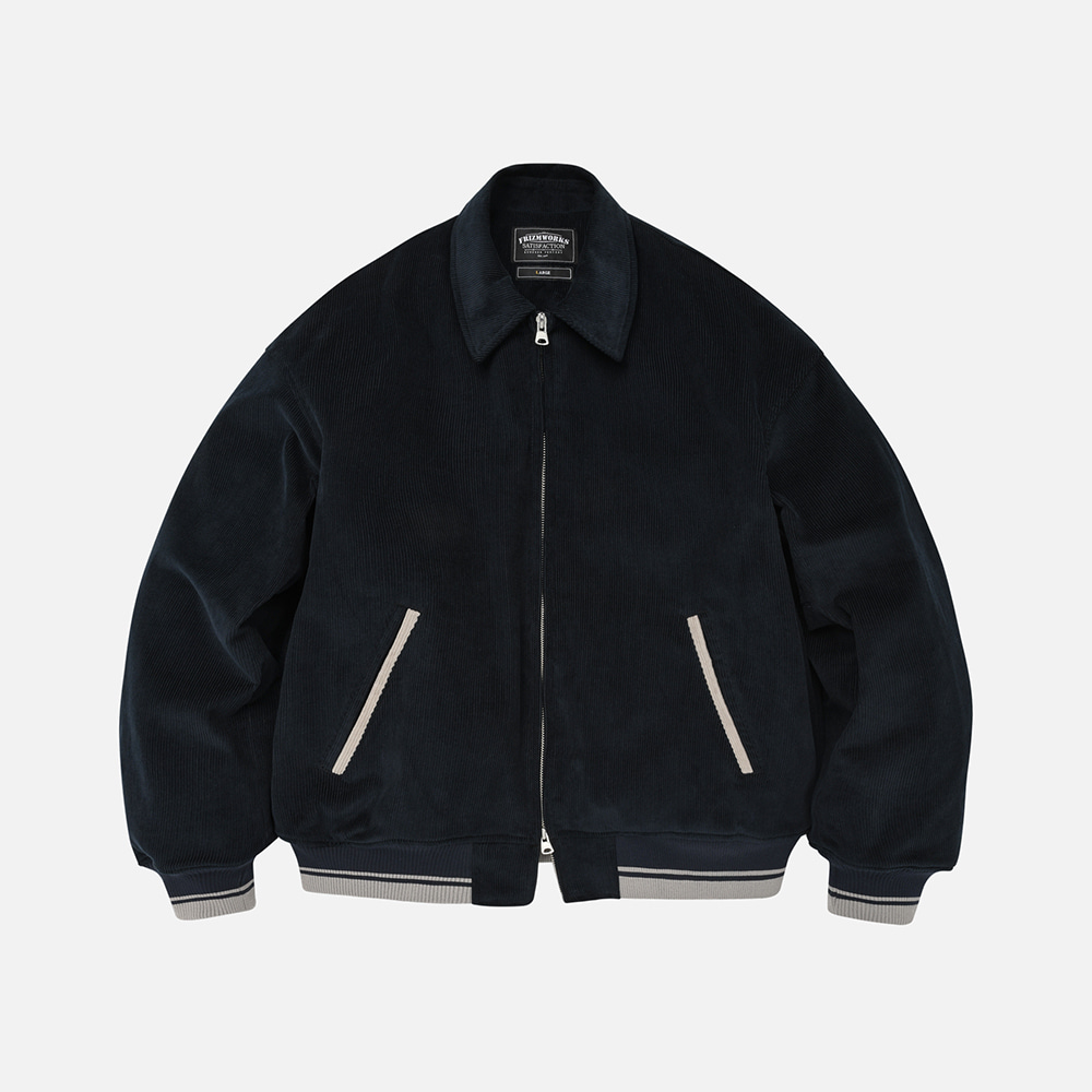 Corduroy varsity jacket _ navy
