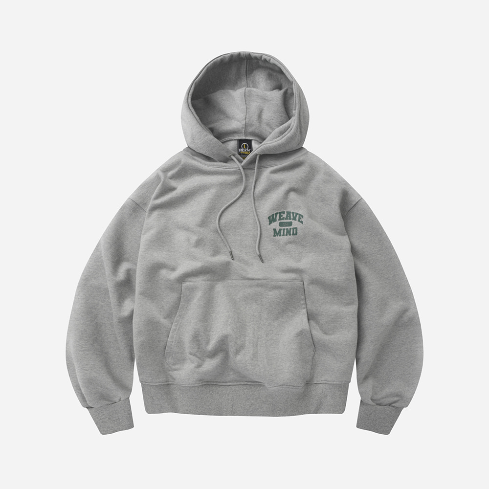 Weave a mind pullover hoody _ gray