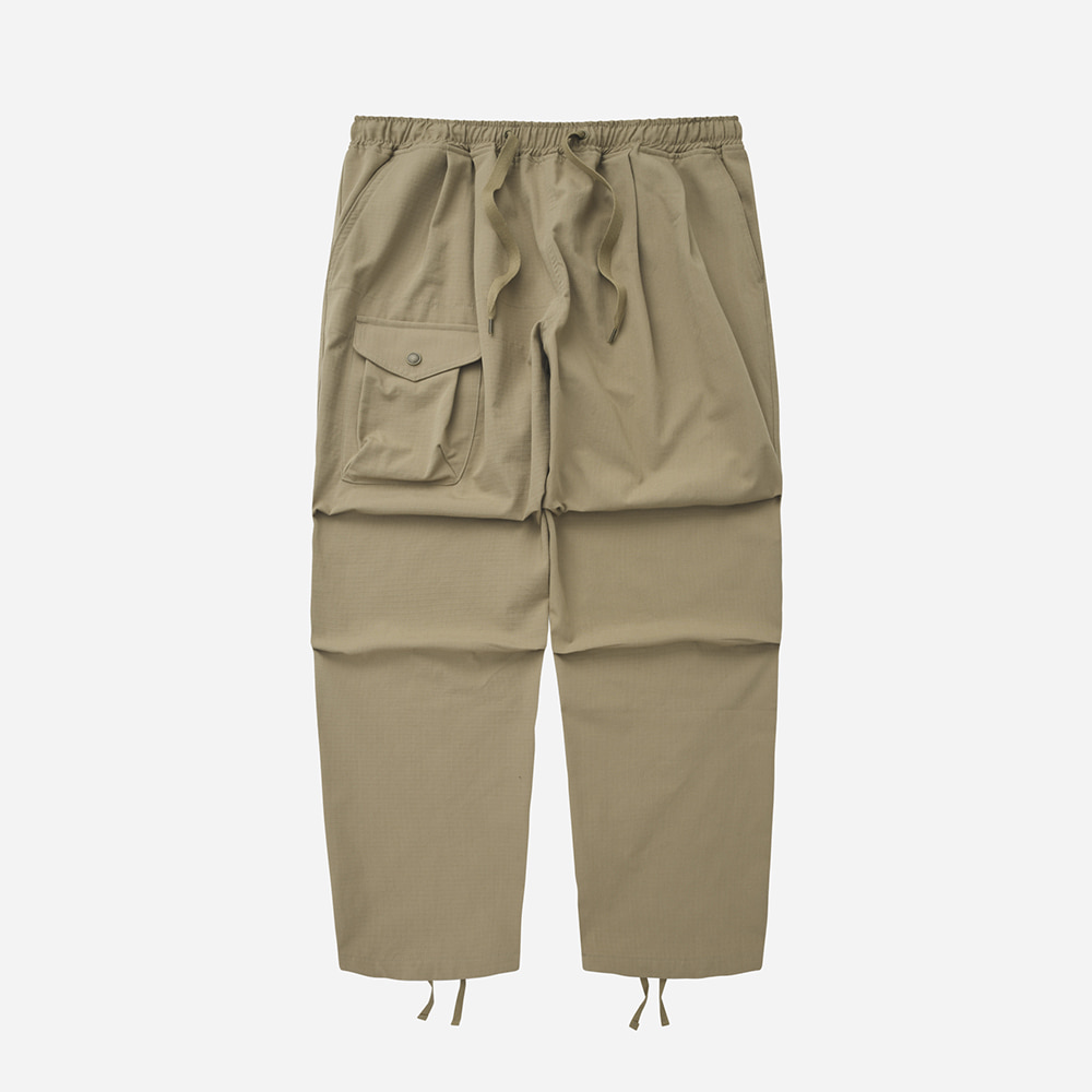 Army two tuck relaxed pants _ beige