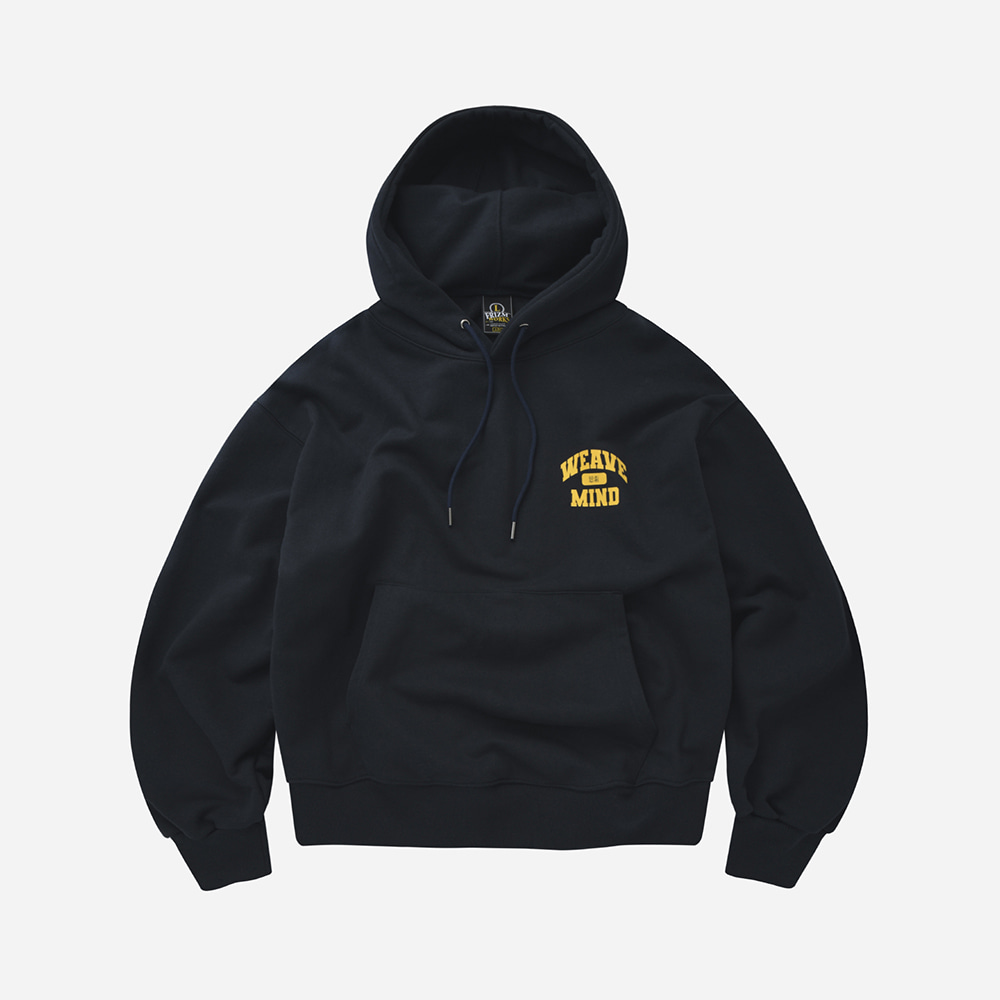 Weave a mind pullover hoody _ navy