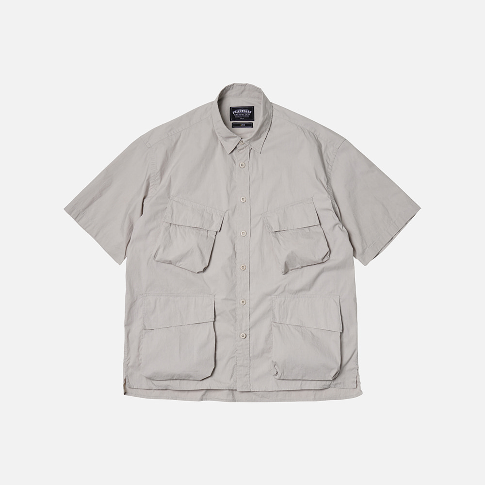Fatigue half shirt jacket _ light gray[6월 7일 예약 발송]