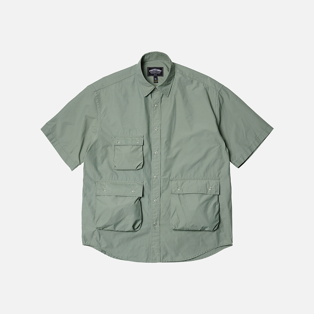 NC 3 pocket half shirt _ sage green[7월 11일 예약 발송]