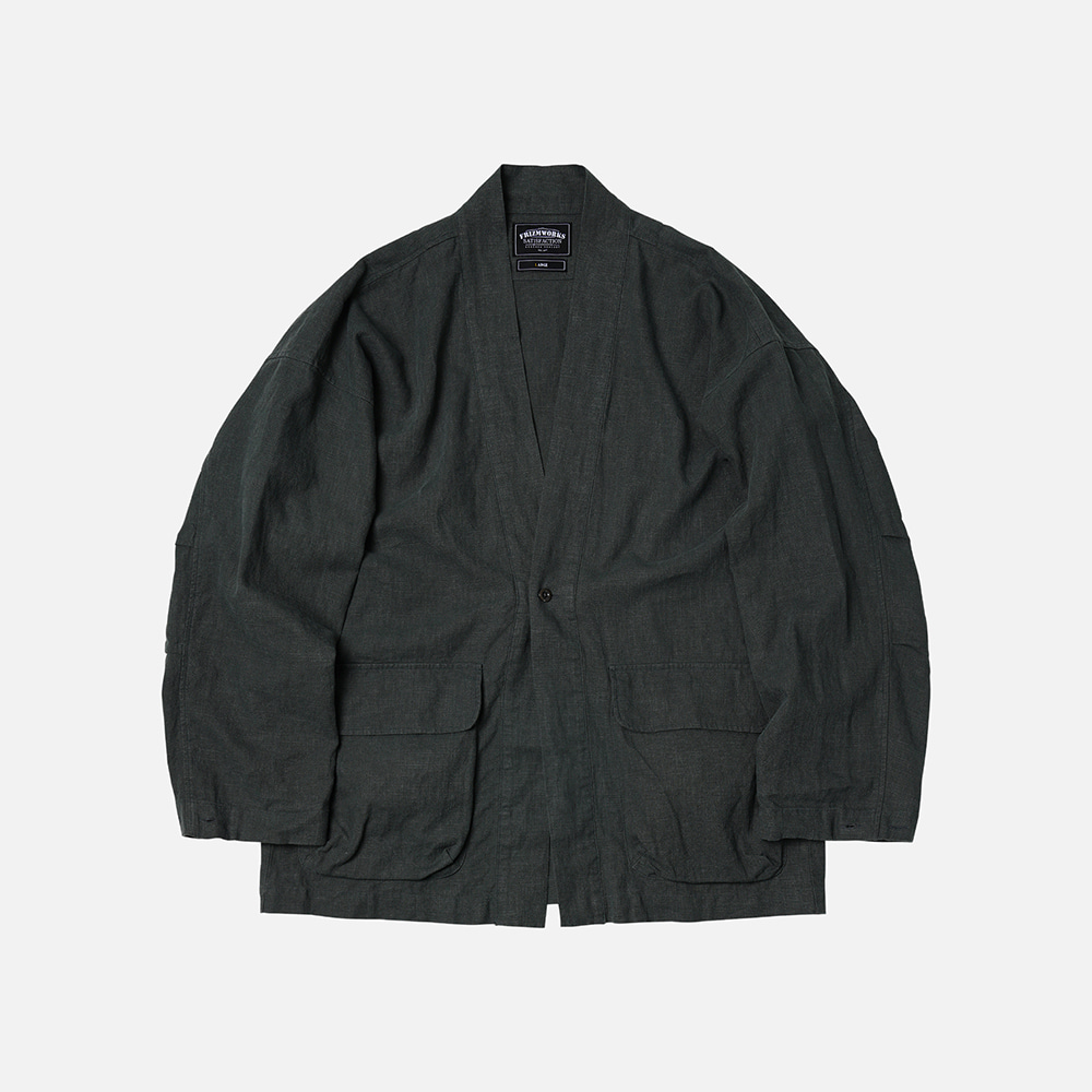 Linen durumagi jacket 003 _ olive