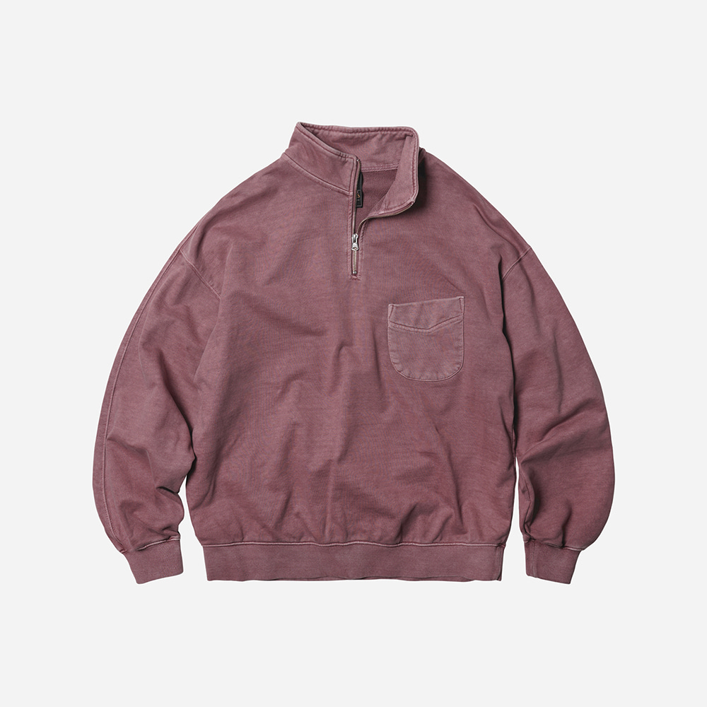 Pigment half zip sweatshirt _ pink